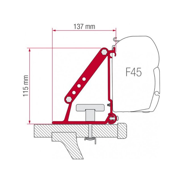 Fiamma Fiamma Adapter Bracket Kit for Auto (98655-310)