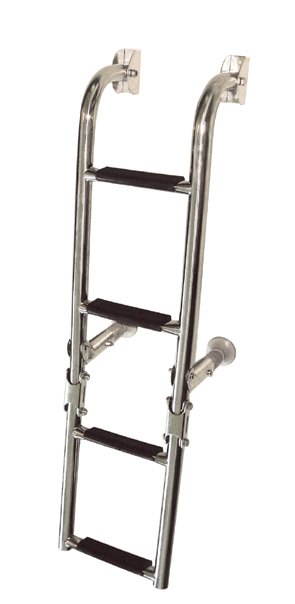Lalizas Foldable Ladder, 2+2 steps, Stainless Steel 316, 90 Degrees L760xW205mm