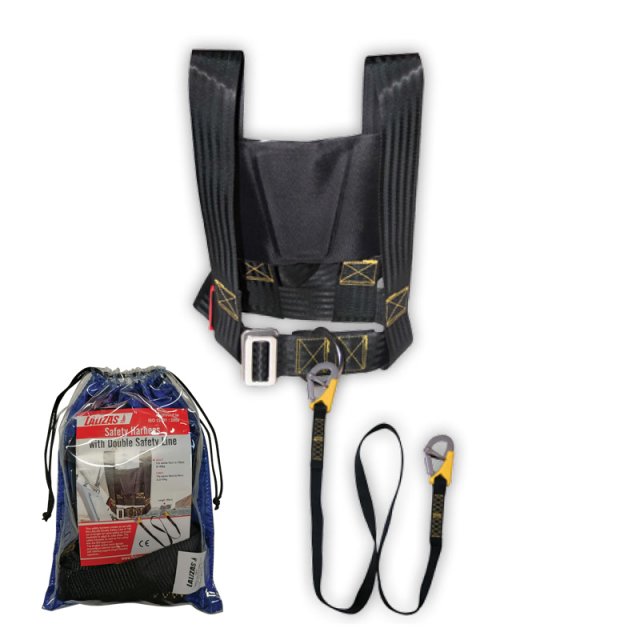 Lalizas Safety Harness & Double Safety Line L185cm ISO Adult Set