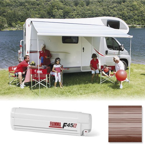 Fiamma Fiamma Polar White F45S 190 Awning Royal Grey Fabric (06280M01R)
