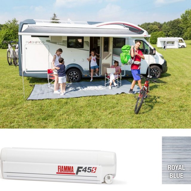 Fiamma Fiamma Polar White F45S 350 Awning Royal Blue Fabric (06280B01Q)