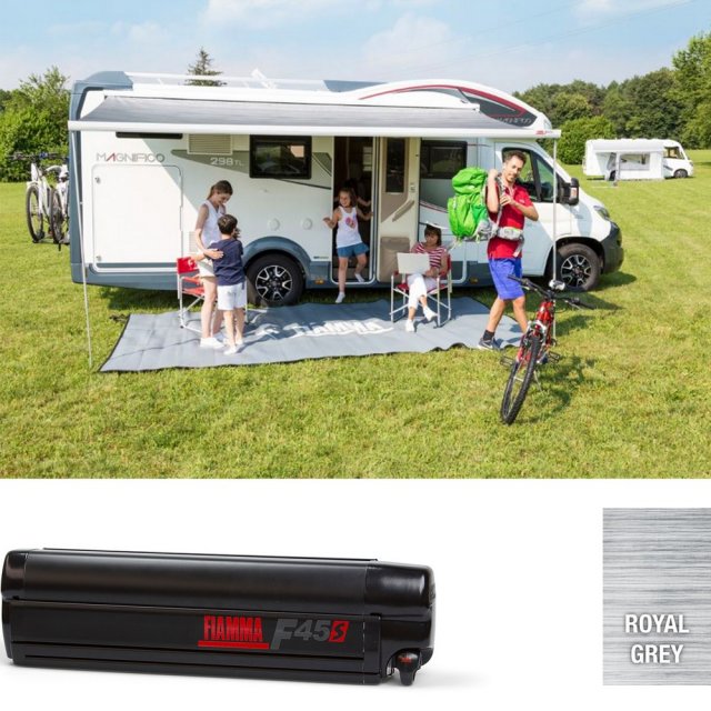 Fiamma Fiamma Deep Black F45S 260 Awning Royal Grey Fabric (06759H01R)
