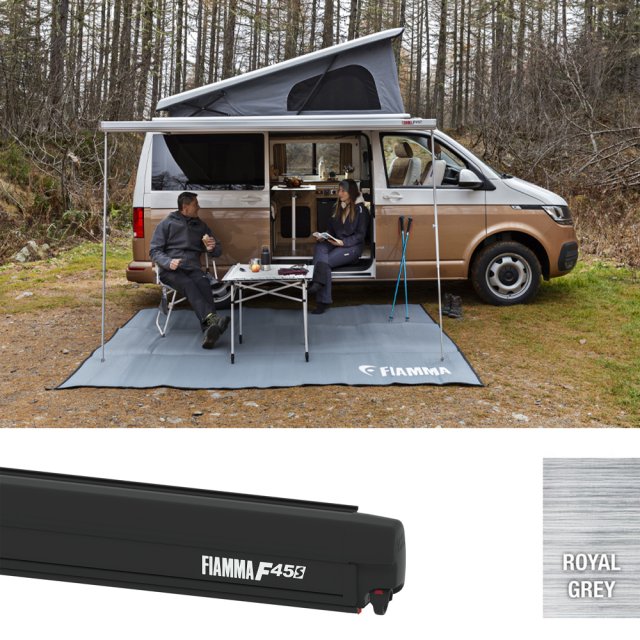 Fiamma Fiamma F45s 300 Awning for VW T5/T6 & Transporter LWB (RHD Grey/Black)