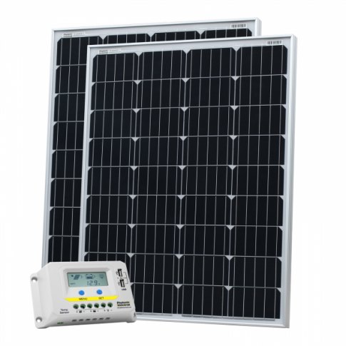 Photonic Universe Photonic Universe 200W (100W+100W) solar charging kit with 20A controller with LCD display and  2 x