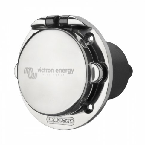 Victron Victron Victron Energy 16A 250VAC Stainless Steel Power Inlet (2p/3w)