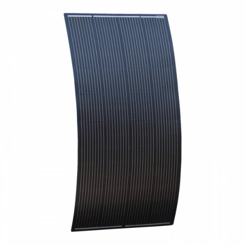 Photonic Universe Photonic Universe 200W black semi-flexible fibreglass solar panel with round rear junction box and 3