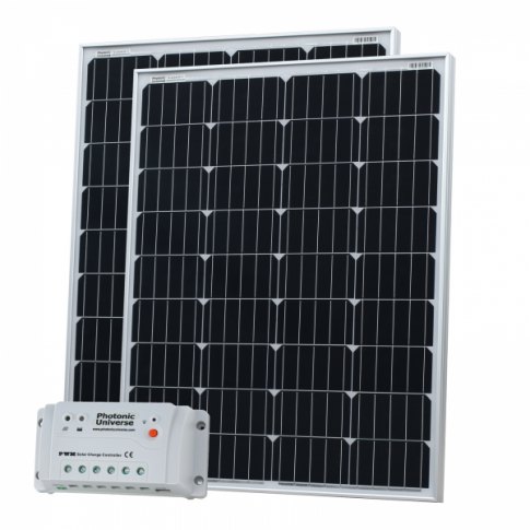Photonic Universe Photonic Universe 200W (100W+100W) solar charging kit with 20A controller and 2 x 5m cables