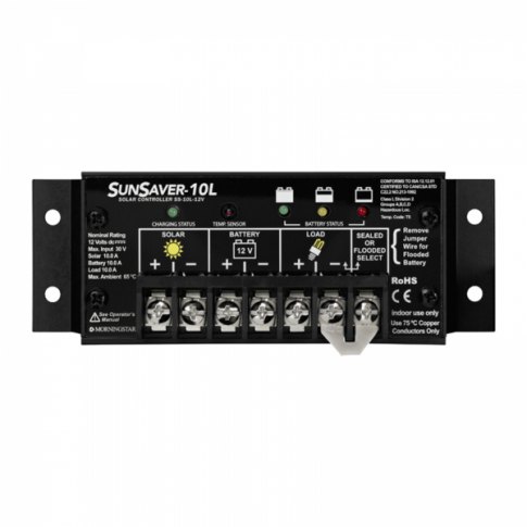 Morningstar Morningstar SunSaver 10A 12V solar charge controller for motorhomes, boats, marine, oil