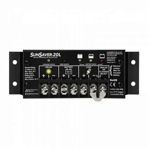 Morningstar Morningstar SunSaver 20A 12V solar charge controller for motorhomes, boats, marine, oil