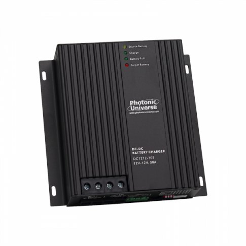 Photonic Universe Photonic Universe 30A 12V DC to 12V DC Compact Automatic Multi-Stage Battery-to-Battery Charger for