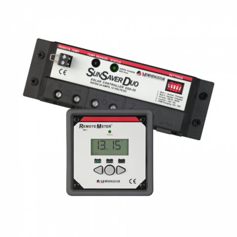 Morningstar Morningstar SunSaver Duo 25A 12V dual battery solar controller (with remote LCD meter) f