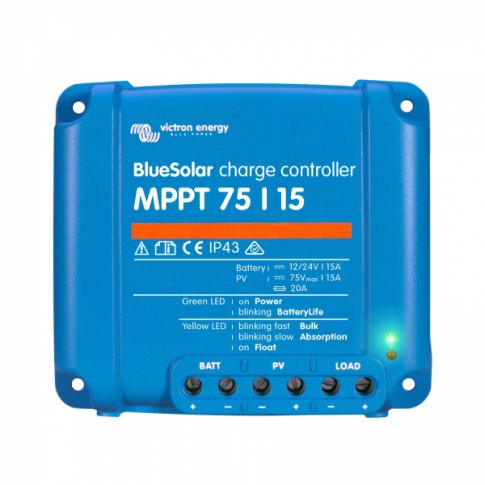 Victron Victron Victron BlueSolar MPPT 75/15 15A solar charge controller for solar panels up to 220W (12V) /