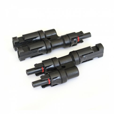 Photonic Universe Photonic Universe Pair of MC4 T-branch cable connectors / plugs for solar panels and photovoltaic sy