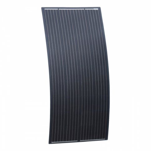 Photonic Universe Photonic Universe 200W black semi-flexible fibreglass solar panel with round rear junction box and 3