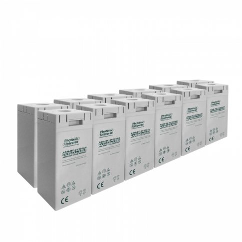 Photonic Universe Photonic Universe 24V 300Ah AGM deep cycle battery bank (12 x 2V batteries) for large power systems