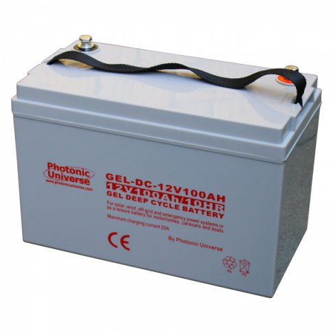 Photonic Universe Photonic Universe 100Ah 12V Gel deep cycle battery for motorhomes, caravans, boats and off-grid powe