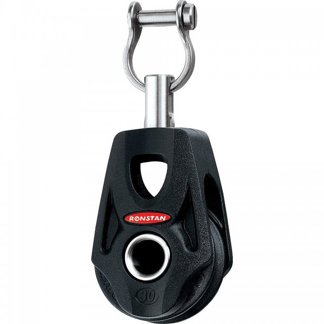 Ronstan Ronstan Series 30 Ball Bearing Orbit Block, Swivel Head Post with Slotted Pin Shackle