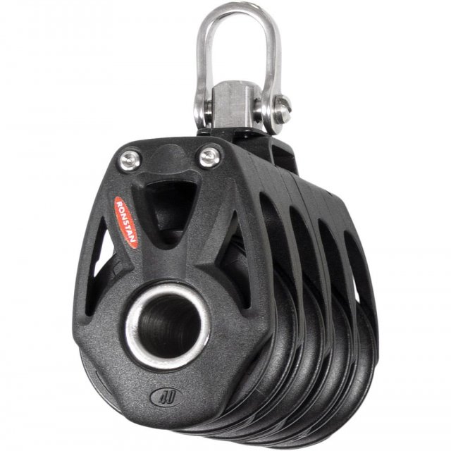 Ronstan Ronstan Series 40 Ball Bearing Orbit Block, Quad, Shackle Head