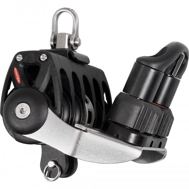 Ronstan Ronstan Series 40 Ball Bearing Orbit Block, Quin Ratchet with Adjustable Cleat