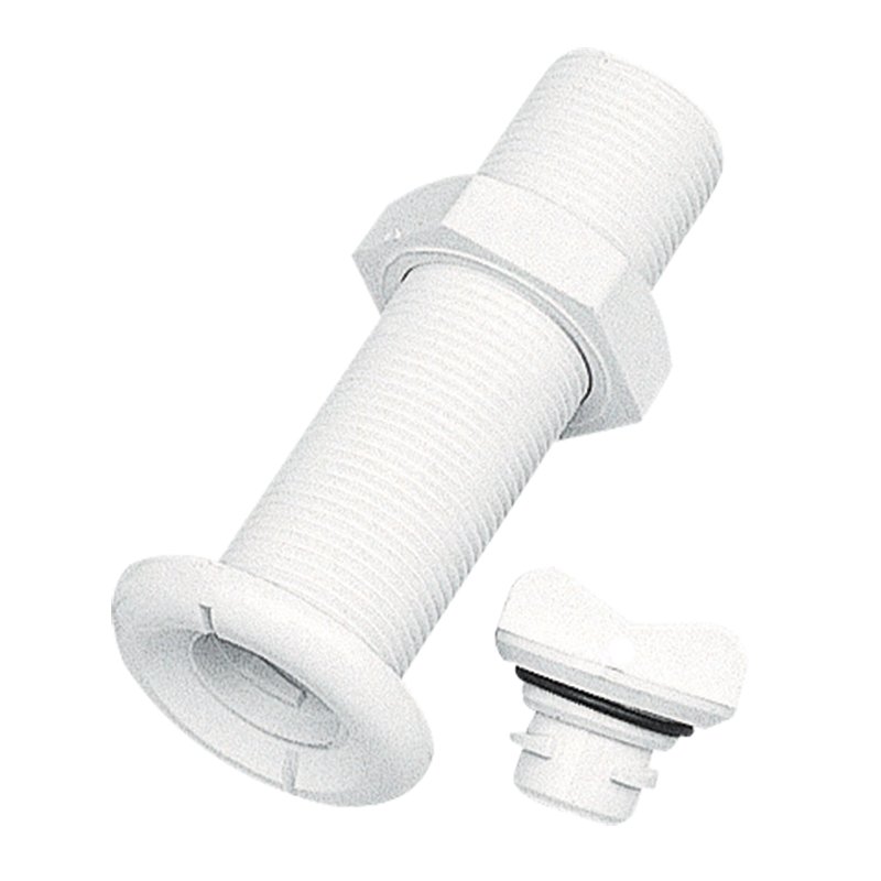 Nuova Rade Long Drain Socket with Plug, ''Fast Lock'',Ø43mm, White