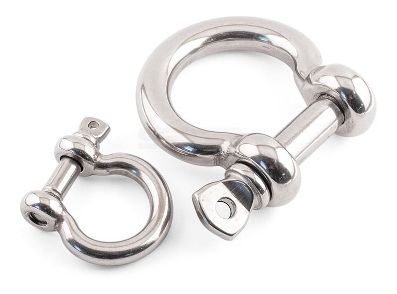 TCS Chandlery D Shackle - Bow  A4 Stainless Steel