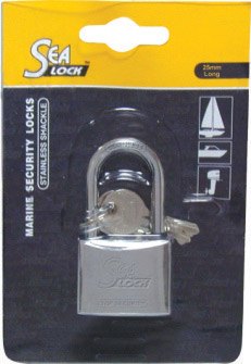 Lalizas Marine Padlock, SeaLock, with long shackle,
