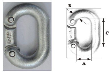 Lalizas Chain Connector Galvanized