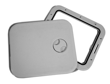 INDUSTRIAL Access Hatch w/Detach. Cover316x360mm,Grey