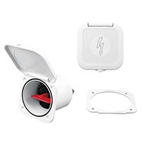Nuova Rade Battery Switch With Plastic Case Watertight Lid White