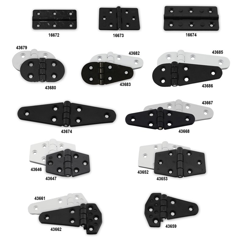 Hinges - Polyamide (Various, Black/White)