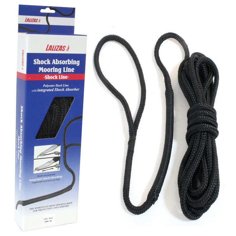Lalizas Shock absorbing Mooring Line Black
