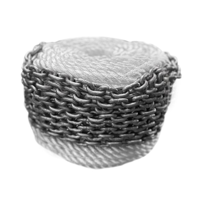 Lofrans CABO Anchor Rope for windlass,Three Strand, ø12mm,L70m,Nylon,White,w/Lofrans' Chain ø6mm,ISO 4565,L8