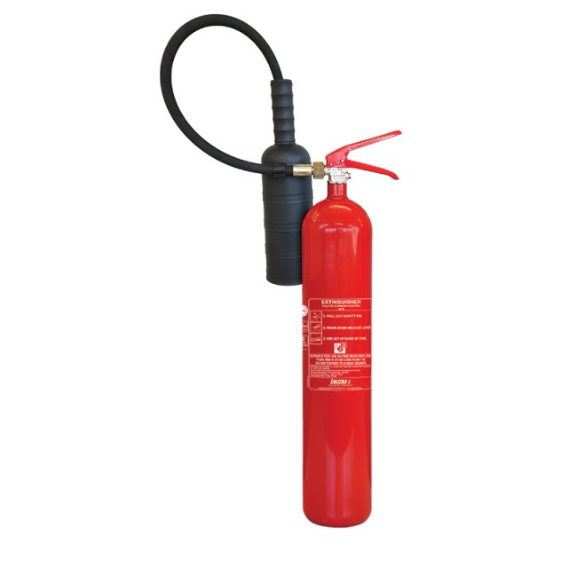 Lalizas LALIZAS Fire Extinguisher CO2 5kg, w/wall bracket, MED (EN,FR,DE)