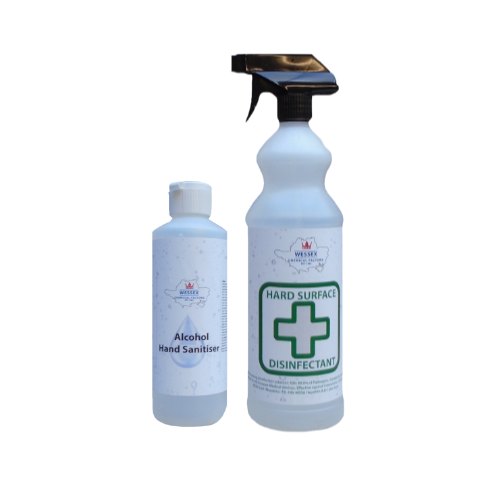 Wessex Chemicals Wessex Chemicals Hand Sanitiser 250ml and Disinfectant 1 litre