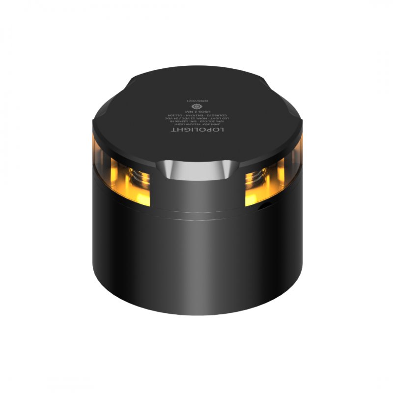 Lopolight Lopolight 2nm 360° yellow, Strobe, black w/Conn & Alu-baseCD