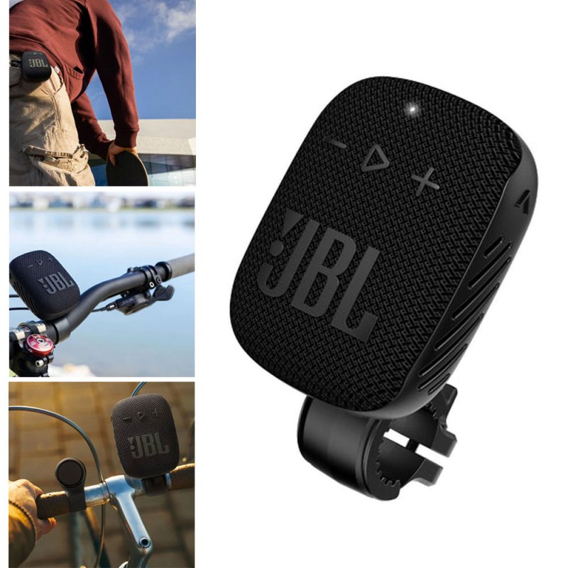 JBL JBL WIND3S, Portable Mobility Bluetooth Speaker with clip and tube bracket, black