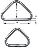 TCS Chandlery Stainless Steel Triangles