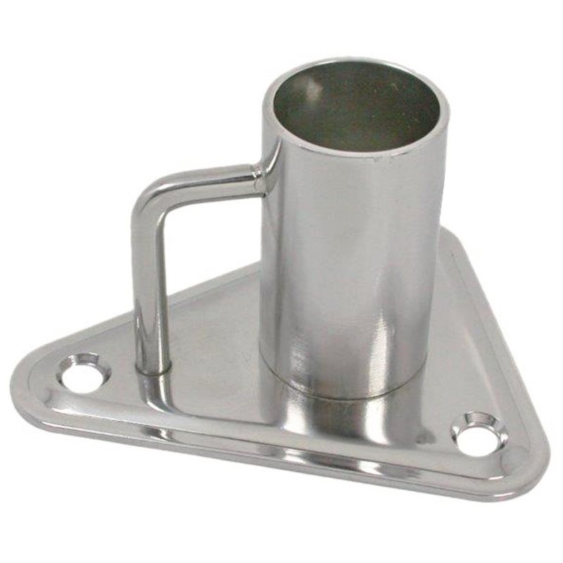 Proboat Triangular Stainless Steel Stanchion Base 0deg