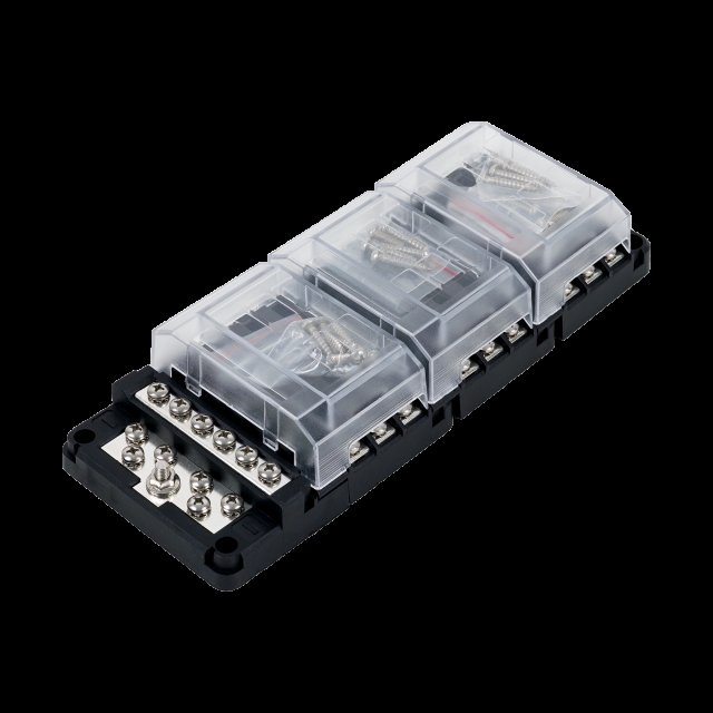 EGIS Mobile Electric RT Fuse Block, 18 Pos w/Ground & LED Indication