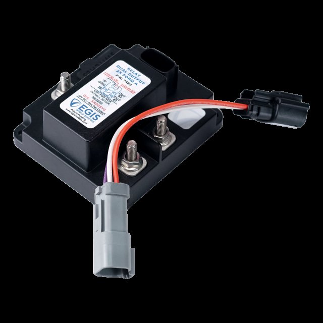 EGIS Mobile Electric Relay, 2x80  Amp / 12V, w/DT/AT Connector