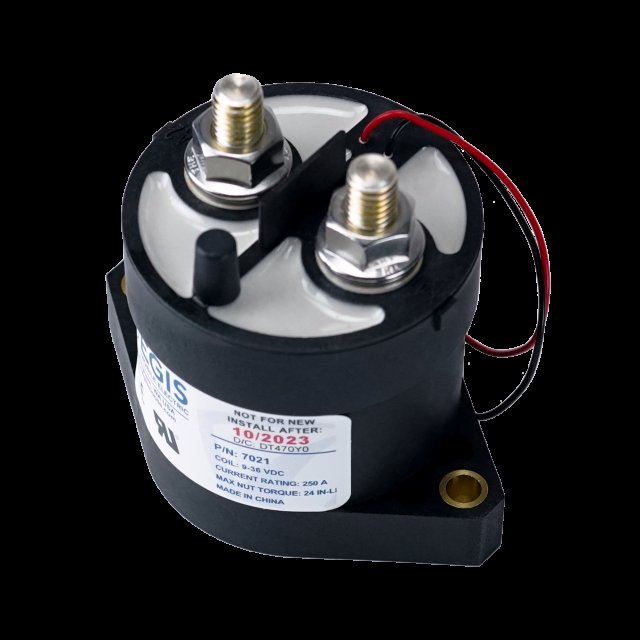 EGIS Mobile Electric Contactor, 250A,  12/24 V