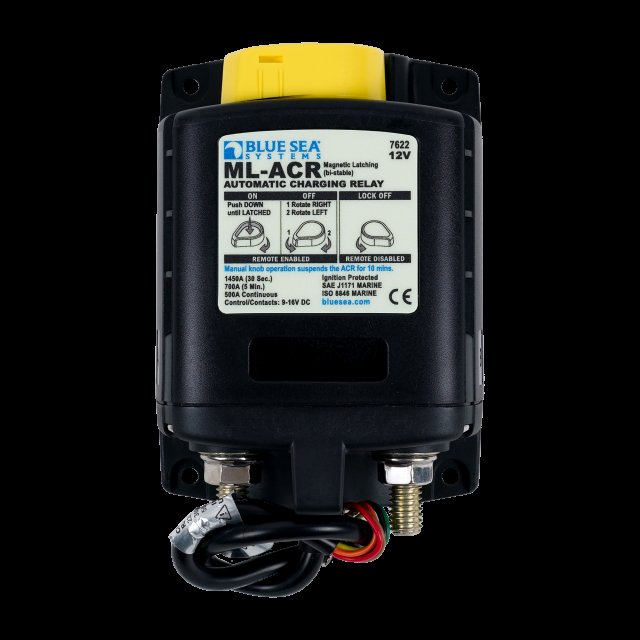 Blue Sea Systems Solenoid ML 500A 12V ACR w/manCtrl