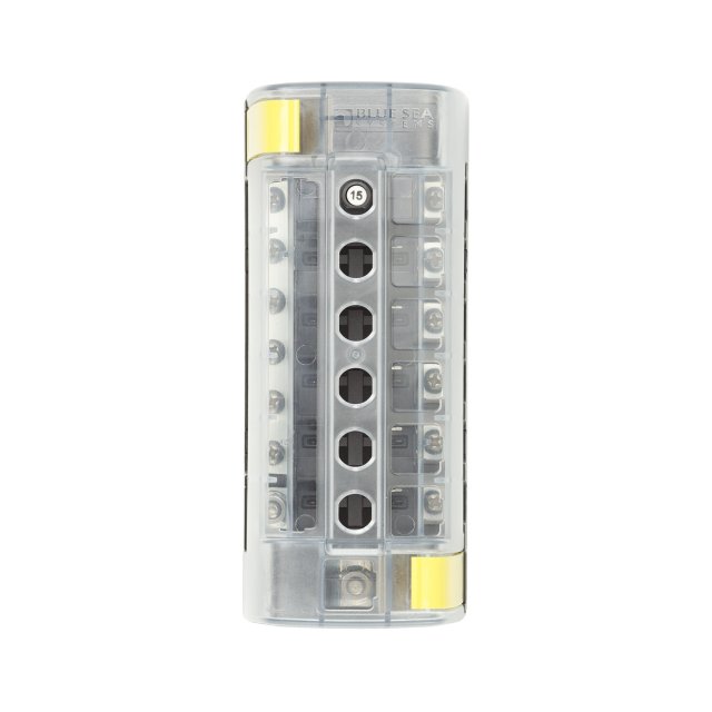 Blue Sea Systems Circ Brkr Block ST CLB 6circ w/gnd