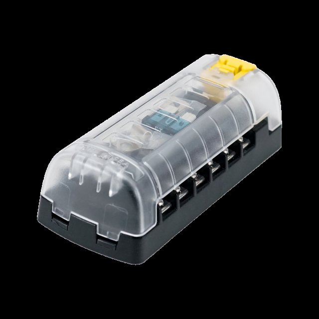 Blue Sea Systems Fuse Block STBlade 6circ Independent w/cvr
