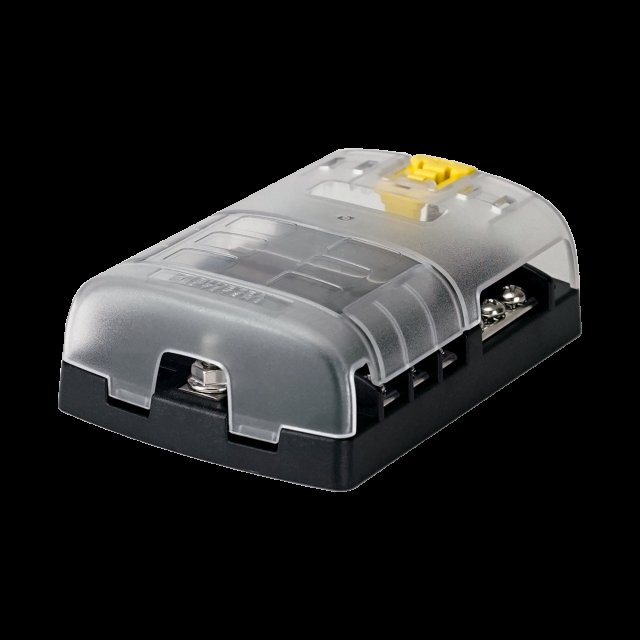 Blue Sea Systems Fuse Block STBlade 6circ w/gnd/cvr