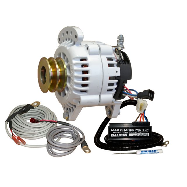Balmar KIT, 60 Series 70a 24v SaddleMT Alternator, MC Regulator, DV