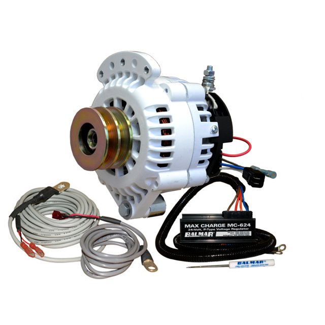 Balmar KIT, 621 Series 70a 24v SingleFT Alternator, MC Regulator, DV