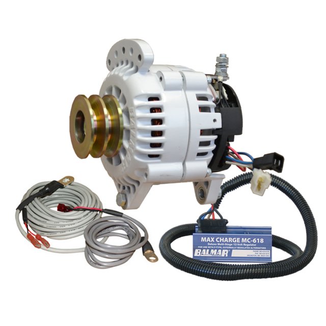 Balmar KIT, 60 Series 100a SaddleMT Alternator, MC Regulator, DV