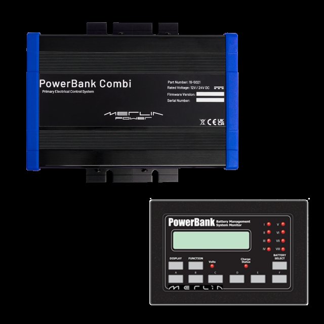 Merlin Power Merlin Power PowerBank COMBI Kit 12/24V LCD Panel