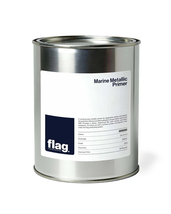 Flag Formulations (formerly Flag Paints) FLAG Marine Metallic Primer Matt Grey